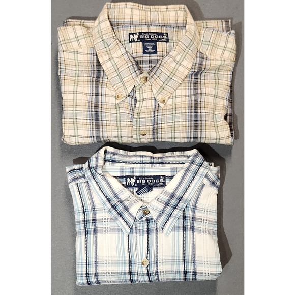 Big‎ Dogs 2XL Button Up Shirts Lot of 2 - Picture 1 of 13